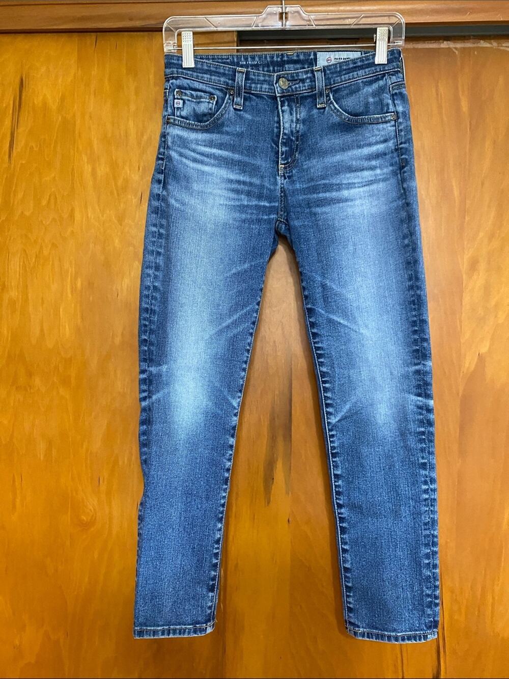 Ag Adriano Goldschmied Prima Cigarette Cropped Inseam 25” Designer Pedal Pushers